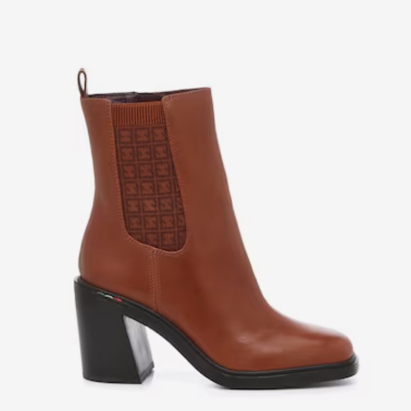 NEW $180 Franco Sarto Paula brown leather heel ankle boot women size 8.5 - Picture 2 of 8